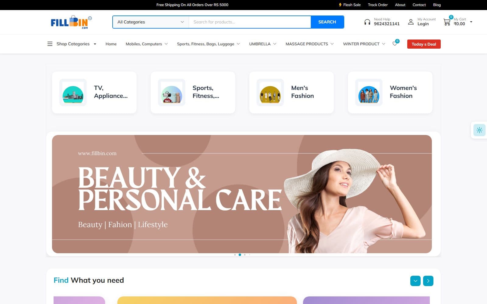 Fillbin.com — screenshot